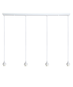 Hanglamp Vilmar 4 lichts wit