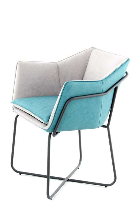 Chair Marietta grey/petrol