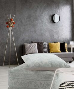 Alternative view of Pouf en kussen set ivoor/mint
