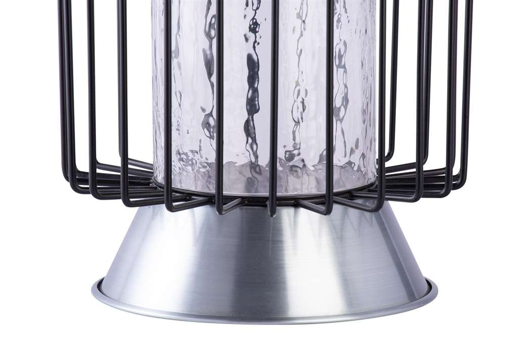 Candle Pillar Malibu 225 black / silver - Afbeelding 3