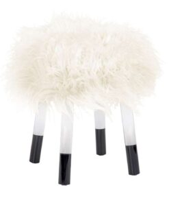 Faux Fur Krukje Laika 110 white