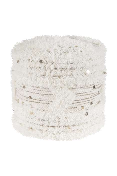 Pouf Bohist 425 cream / khaki 35cm x 35cm