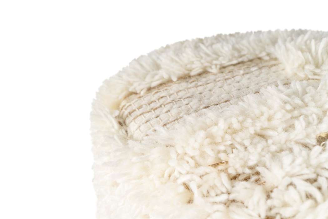 Pouf Bohist 425 cream / khaki 35cm x 35cm - Afbeelding 2