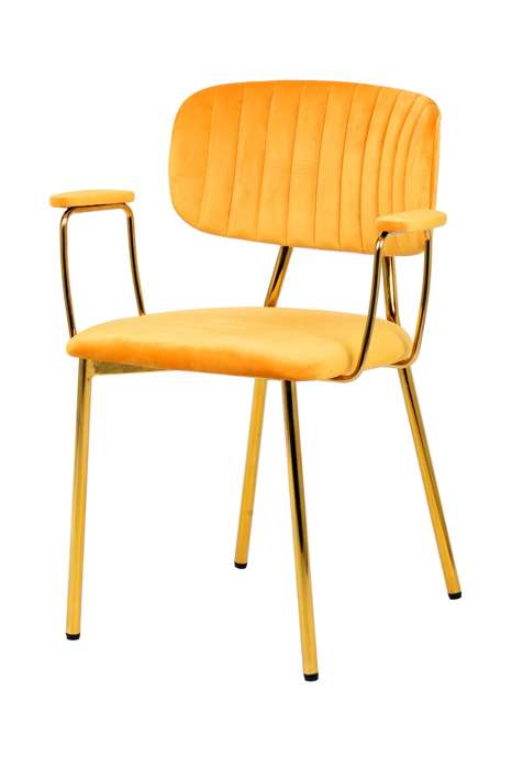 Kian 225 chair set of 2 light orange - Afbeelding 2