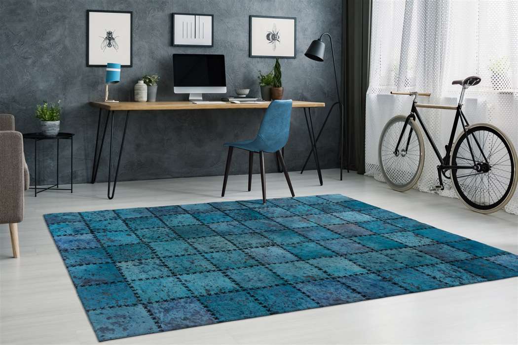 Voila 100 turquoise 200x290cm - Afbeelding 3