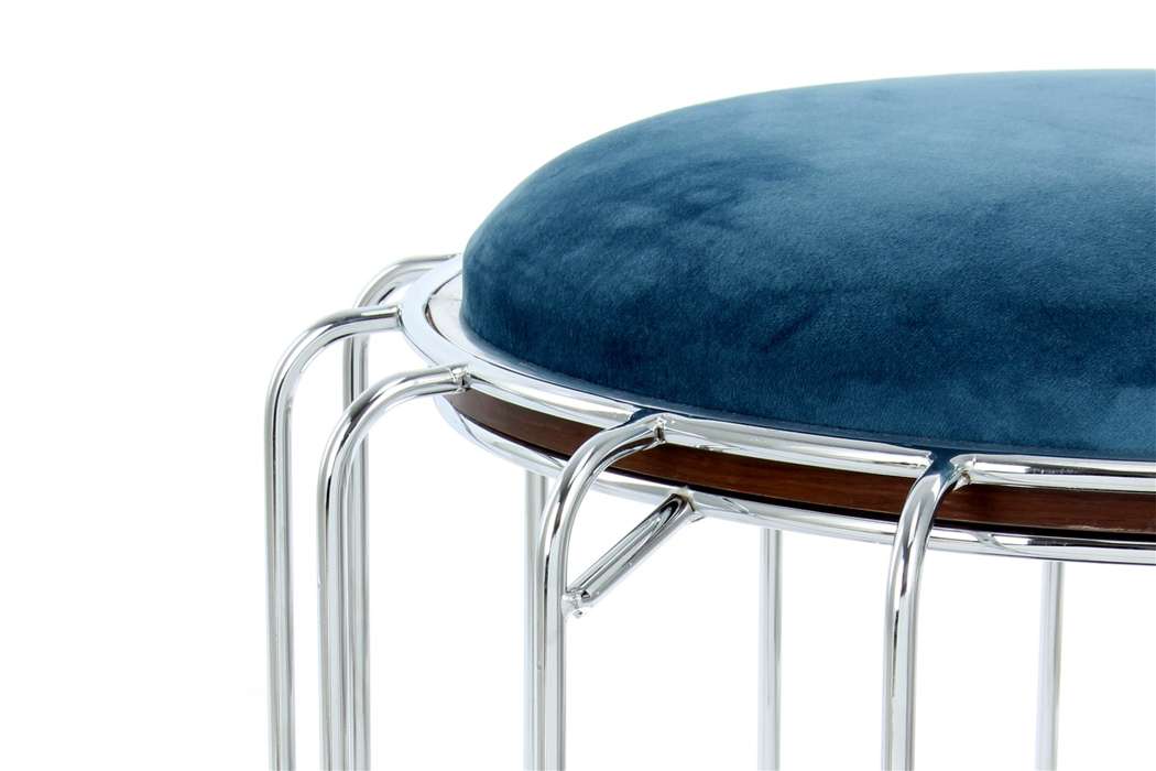 Bijzettafel Comfortafel 110 petrol/zilver - Afbeelding 3