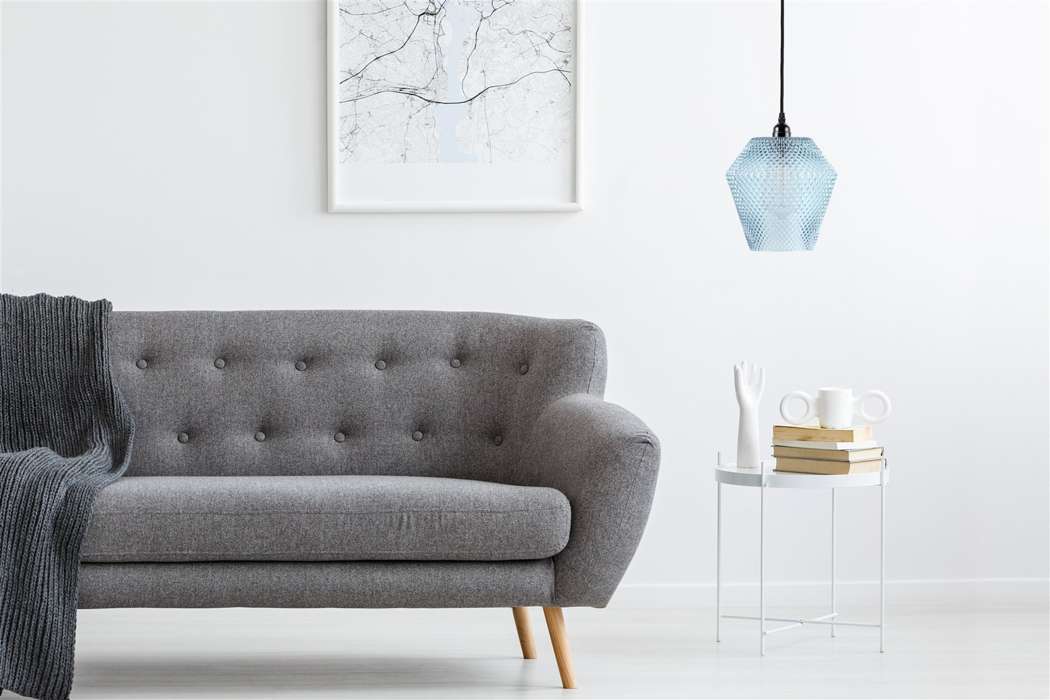 Hanglamp Nomi blauw/zwart - Afbeelding 2