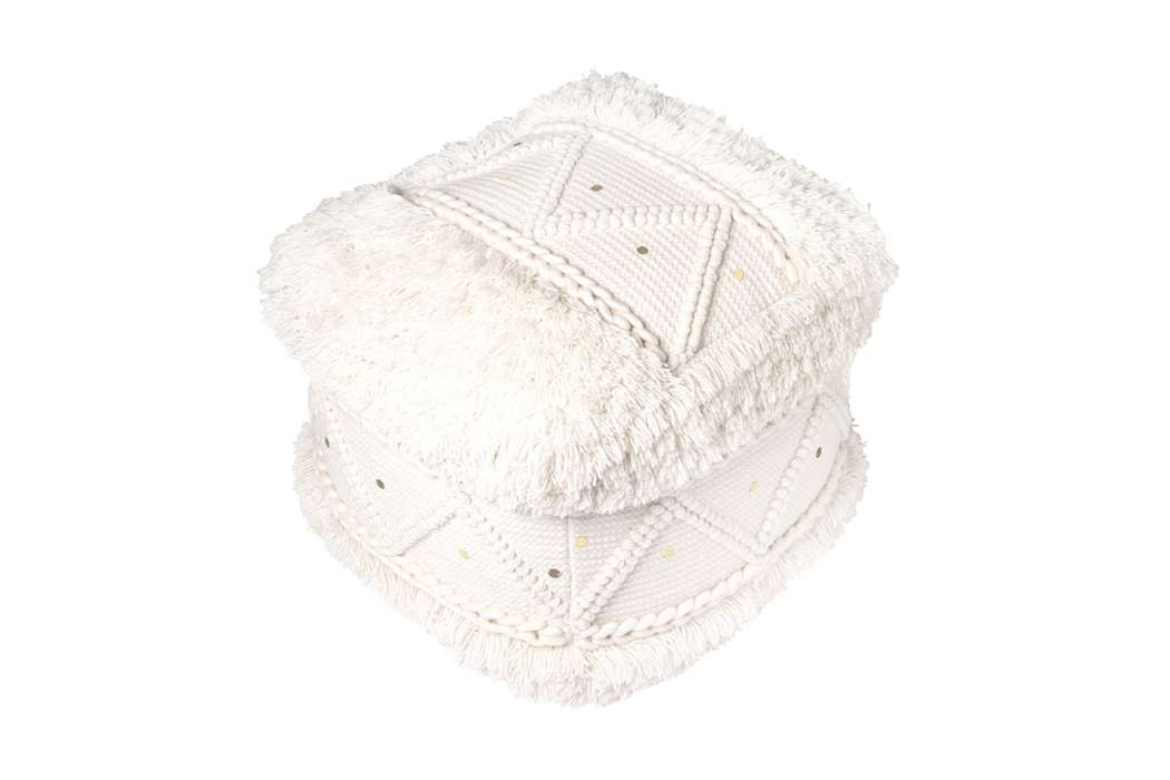 Pouf Bohist 525 Cream 50cm x 50cm - Afbeelding 2