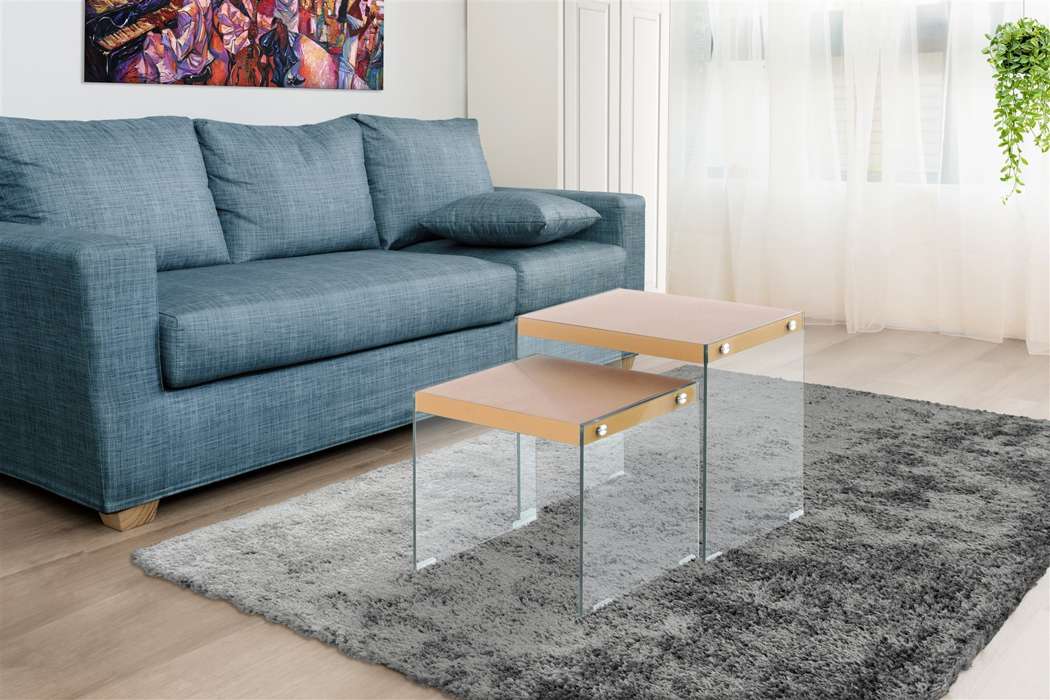 Sidetable set v 2 Elementary 225 goud - Afbeelding 2