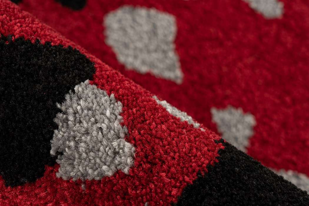 Naila 300 zwart/rood 200x290cm - Afbeelding 3