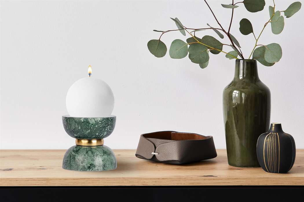 Candle holder Satori 100 Green - Afbeelding 4