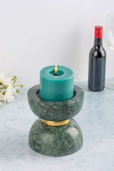 Candle holder Satori 100 Green - Afbeelding 3