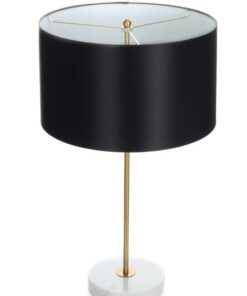Tafellamp Piona 110 zwart/goud/wit