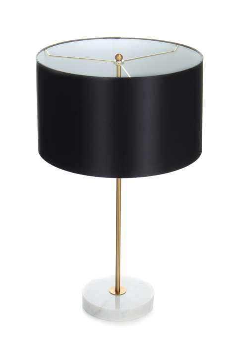 Tafellamp Piona 110 zwart/goud/wit