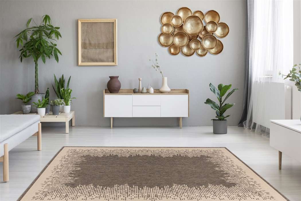 Splash 900 brown / cream 160cm x 230cm - Afbeelding 2