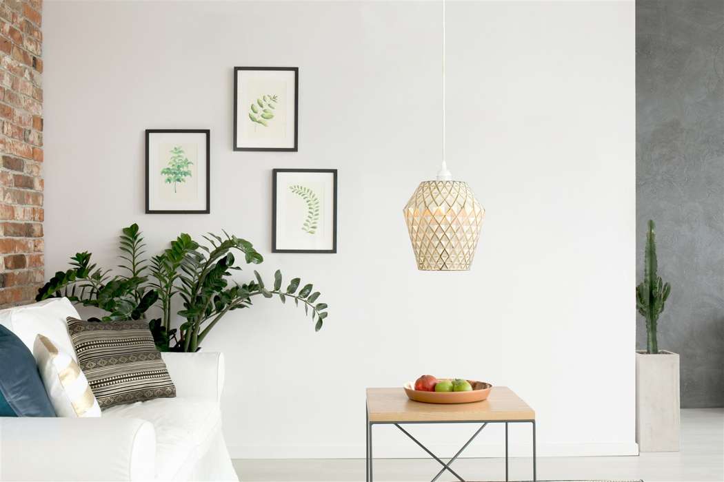 Hanglamp Lumi goud/wit - Afbeelding 2