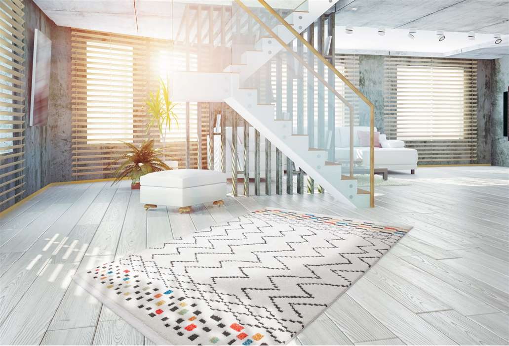 Agadir 410 wit/zwart/multi 200x290cm - Afbeelding 2