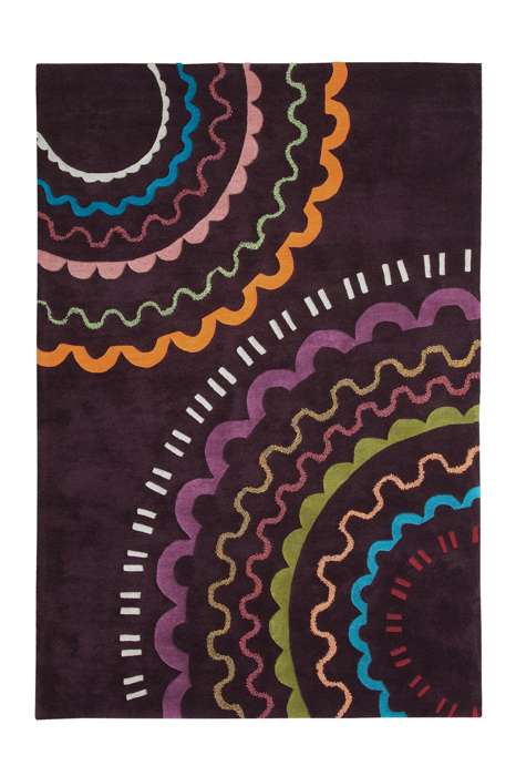 Spirit 3086 multi/paars 170x240cm