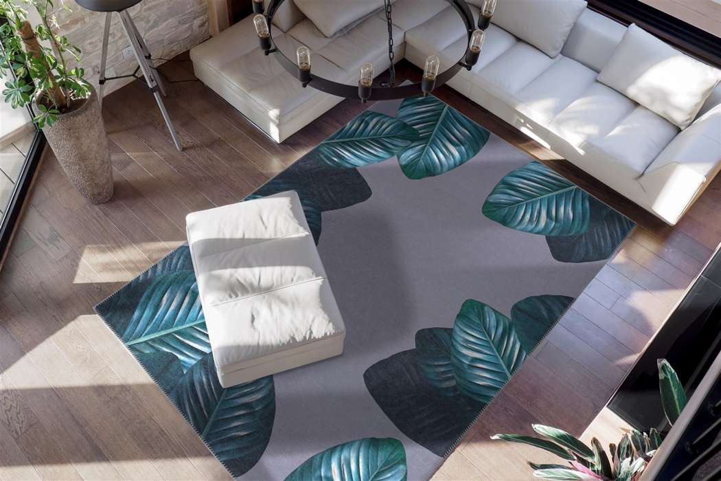 Tropical 125 zwart/groen 130x190cm - Afbeelding 2