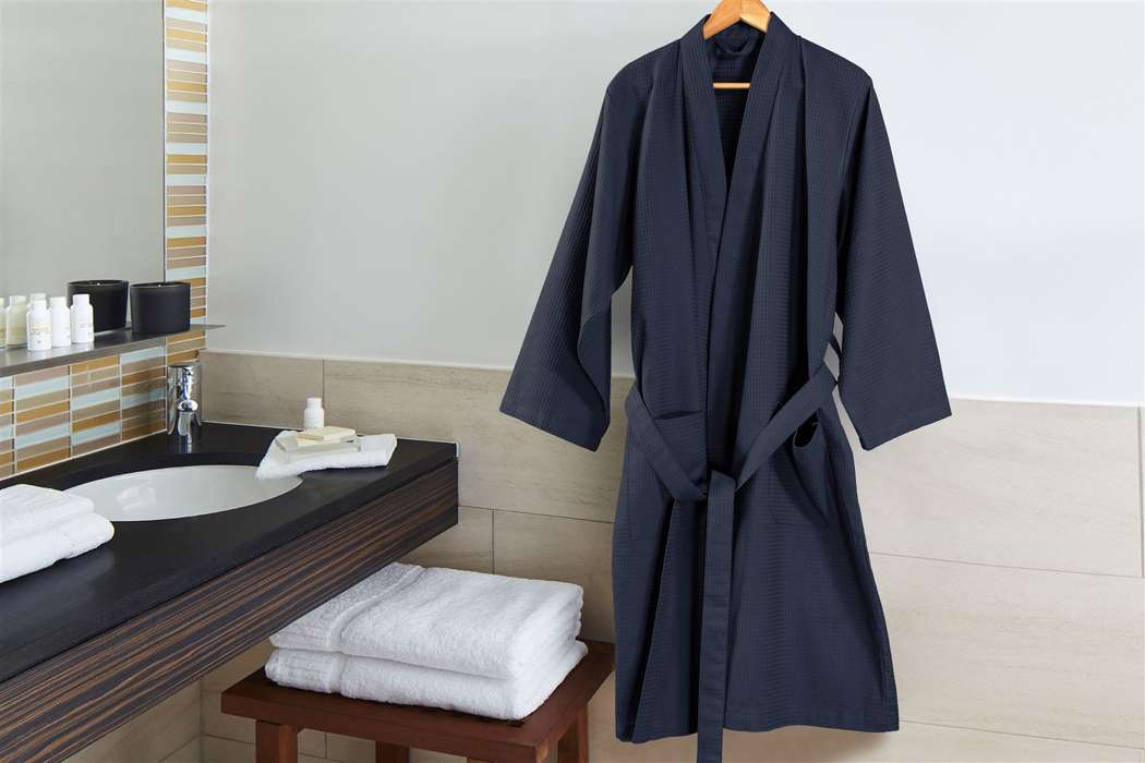 Bathrobe Carla 100 Blue S - Afbeelding 2
