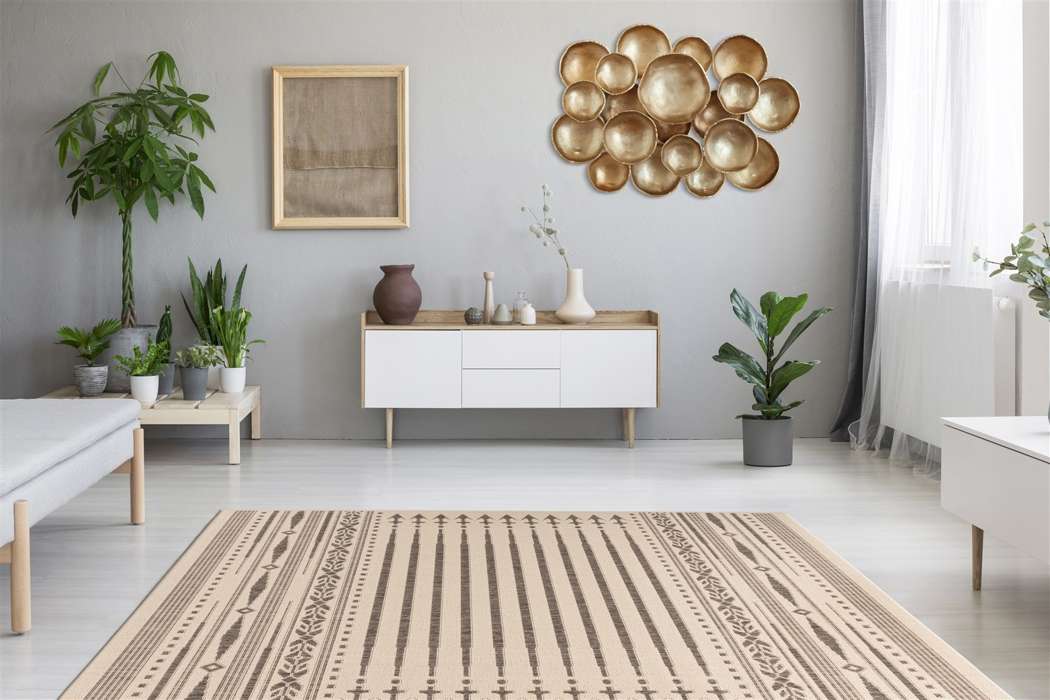 Splash 200 Cream / Brown 120cm x 170cm - Afbeelding 2