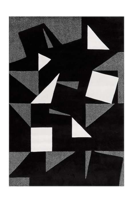 Spirit Frisee 3108 zwart/wit/grijs 140x200cm