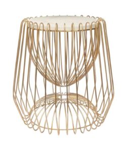 Sidetable Malibu 225 wit/brons