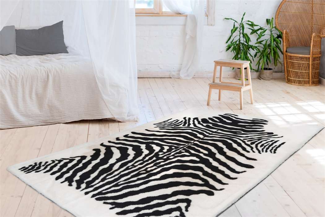 Rabbit Animal 400 zwart/wit 120x160cm - Afbeelding 2