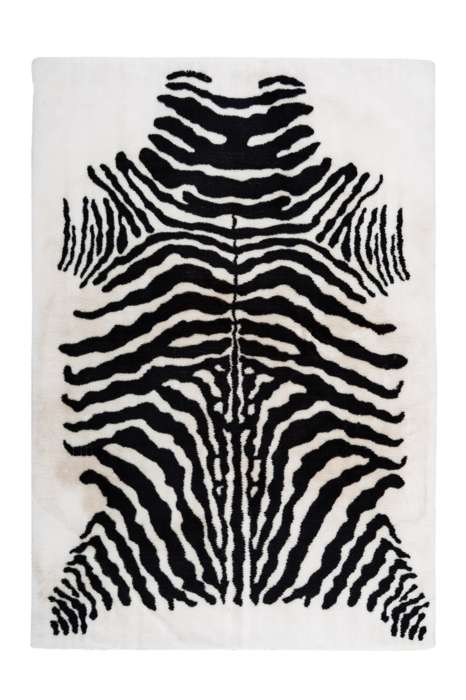 Rabbit Animal 400 zwart/wit 120x160cm
