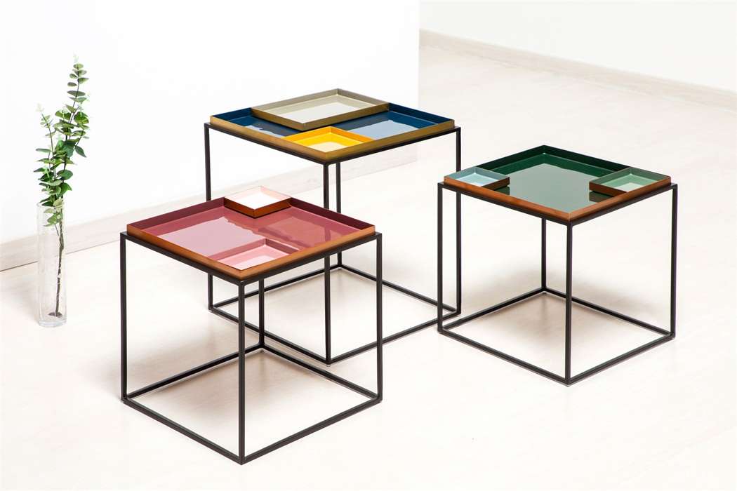 Side Table Famosa 460 donker groen/licht groen - Afbeelding 4