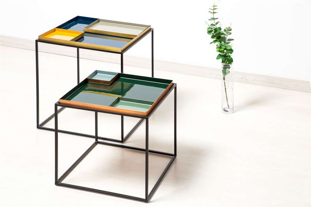 Side Table Famosa 460 donker groen/licht groen - Afbeelding 2