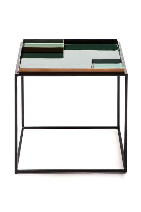 Side Table Famosa 460 donker groen/licht groen