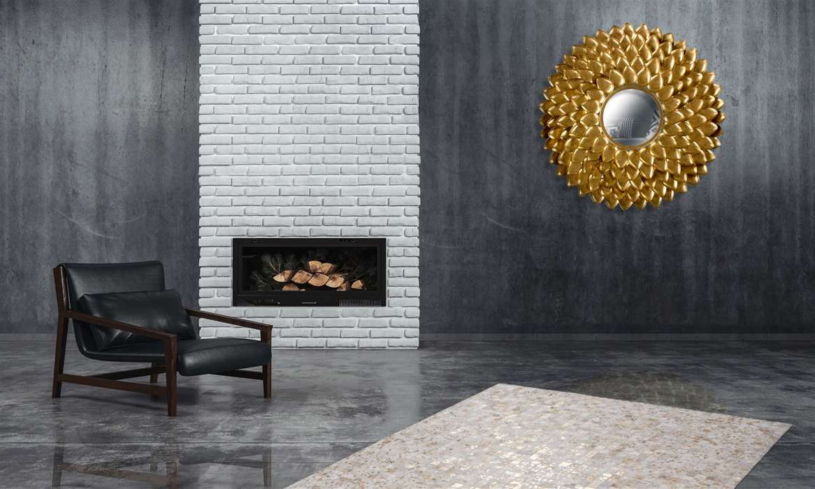 Wandspiegel Daphne 180 goud - Afbeelding 2