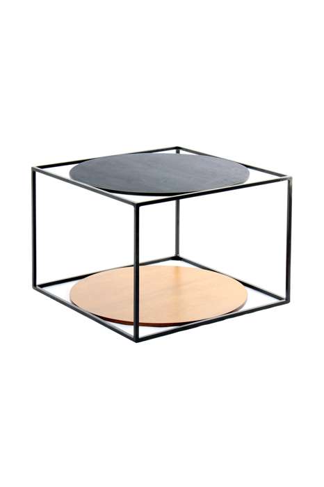 Sidetable Cody 110 bruin/zwart