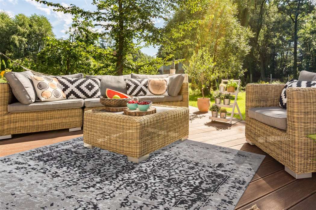 Sunny 310 beige / black 120cm x 170cm - Afbeelding 2