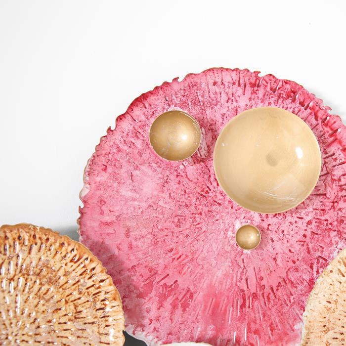 Metalen wanddecoratie rose - Afbeelding 2