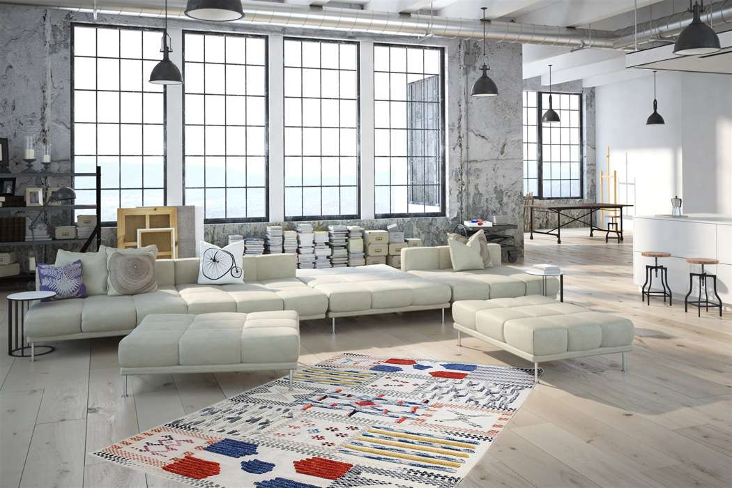 Empire 110 ivoor/multi 200x290cm - Afbeelding 2
