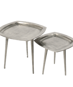Alternative view of Side table Myrthe small raw nickel