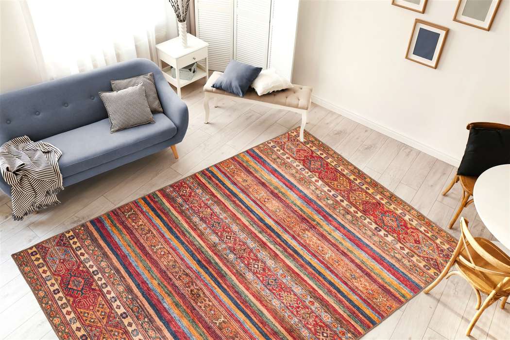 Faye 725 multi/red 75x150cm - Afbeelding 2