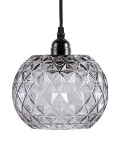 Hanglamp Corvus clear/grijs