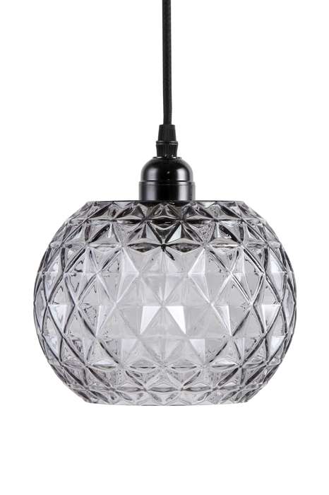 Hanglamp Corvus clear/grijs