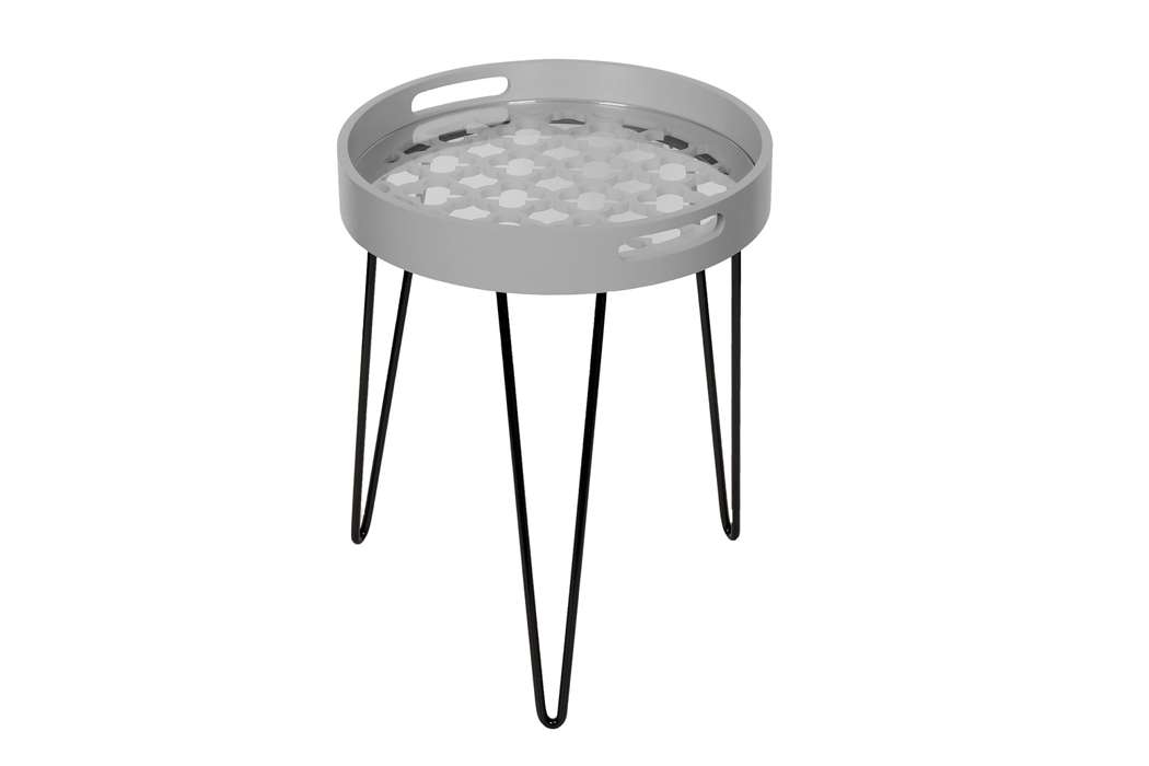 Bijzettafel River 110 grijs