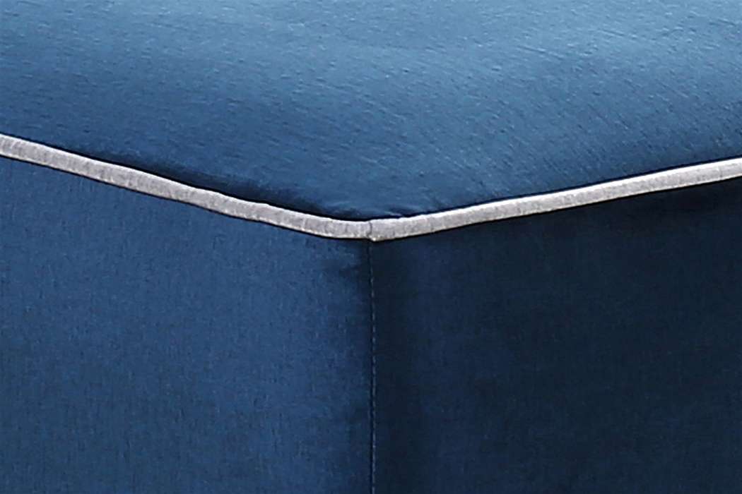 Ottoman poof Presley 325 dark blue - Afbeelding 3