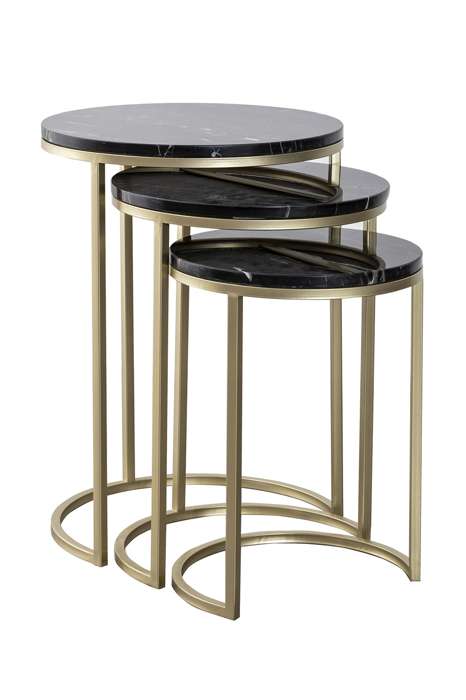 Sidetable set v 3 Tria 125 zwart