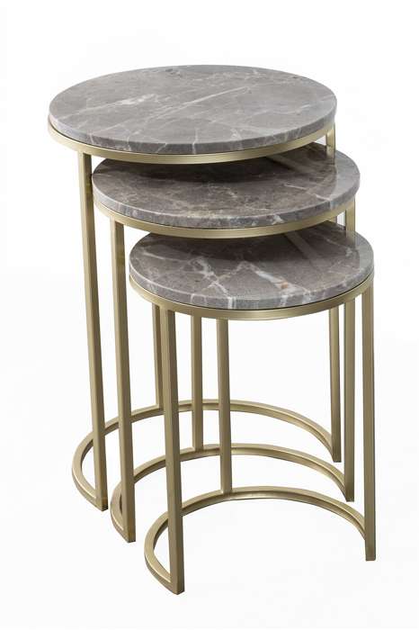 Sidetable set v 3 Tria 125 grijs