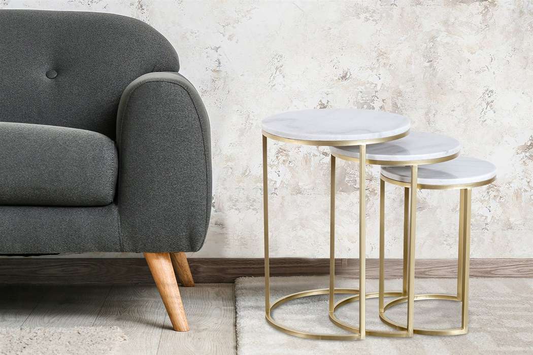 Sidetable set v 3 Tria 125 wit - Afbeelding 2