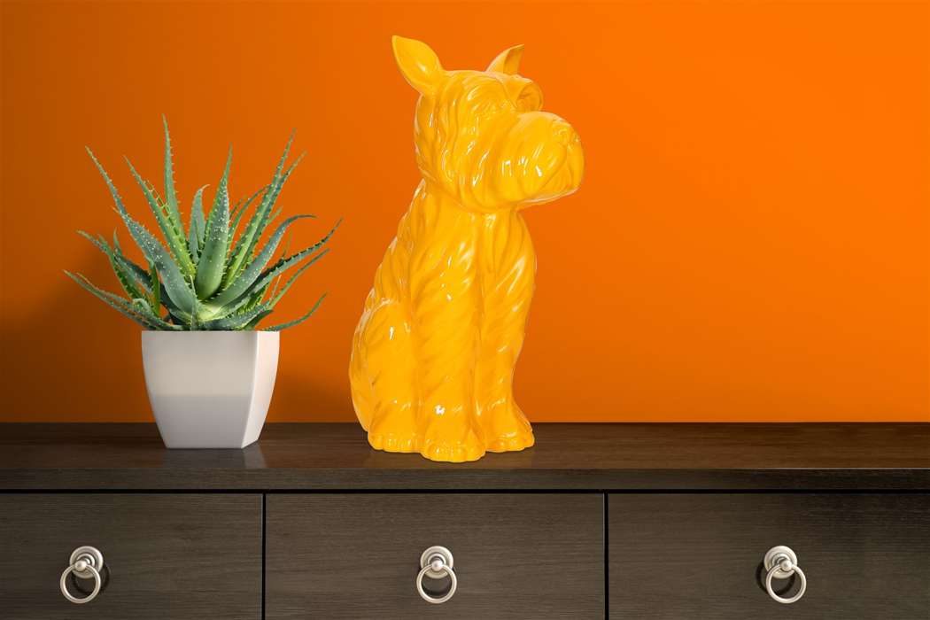 Sculptuur Terrier I 120 geel - Afbeelding 2