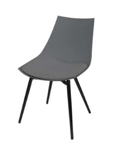 Stoel Dakota 310 set van 4 grijs / zwart