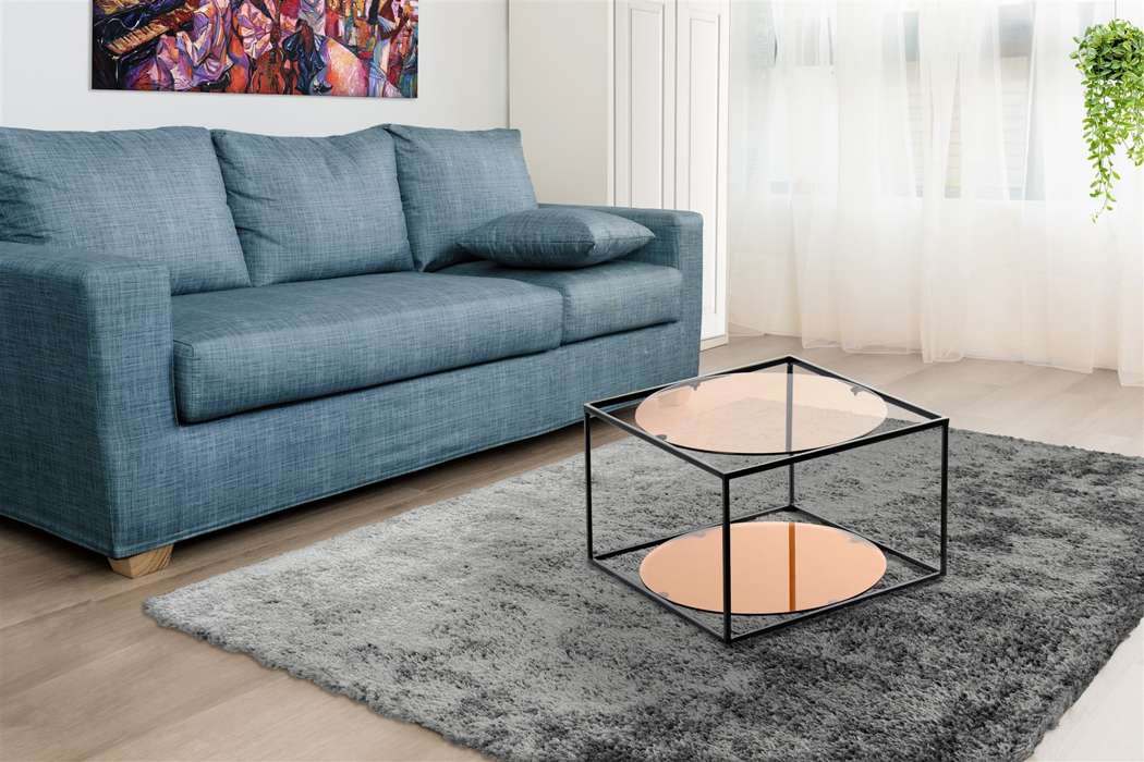 Sidetable Cody 110 terra/zwart - Afbeelding 2