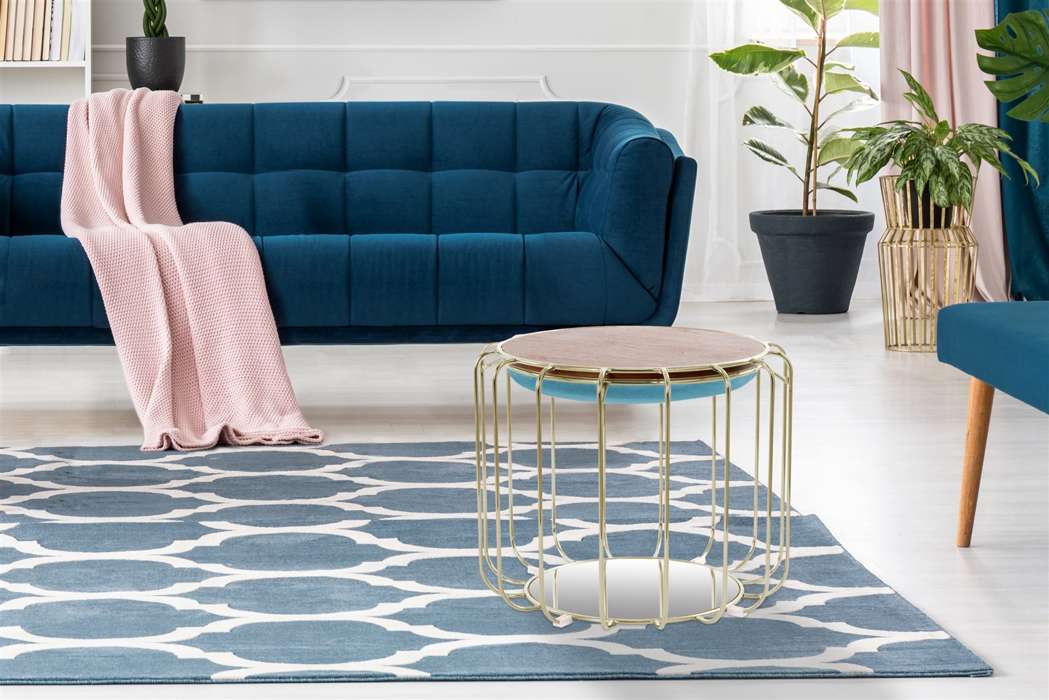 Sidetable Comfortable 110 turquoise/goud - Afbeelding 4